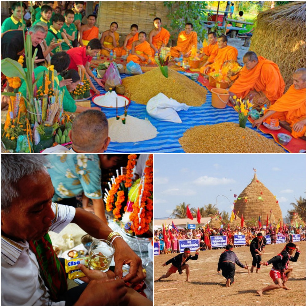 Festivals in Laos rice festival laos